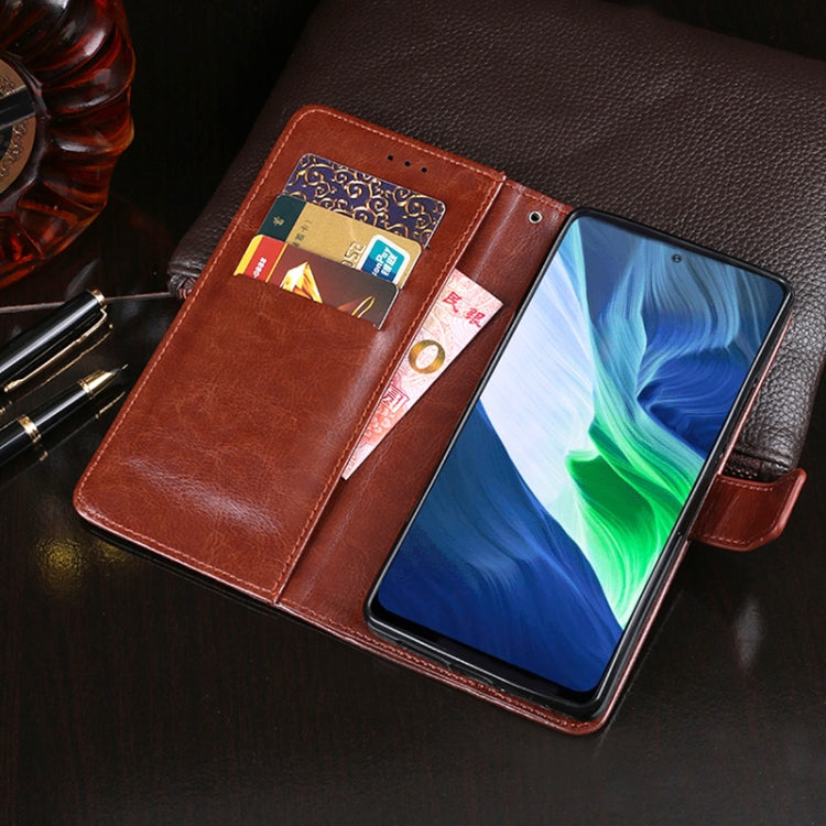 idewei Crazy Horse Texture Horizontal Flip Leather Case with Holder & Card Slots & Wallet, For ZTE Blade A71