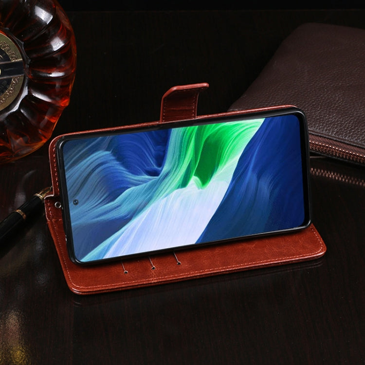 idewei Crazy Horse Texture Horizontal Flip Leather Case with Holder & Card Slots & Wallet, For ZTE Blade A71