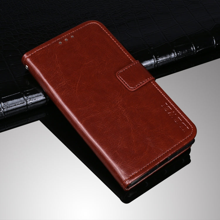 idewei Crazy Horse Texture Horizontal Flip Leather Case with Holder & Card Slots & Wallet, For ZTE Blade A71