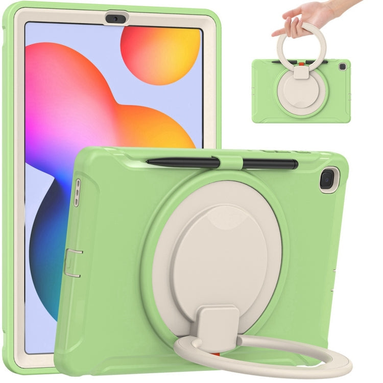 Shockproof TPU + PC Protective Case with 360 Degree Rotation Foldable Handle Grip Holder & Pen Slot, For iPad Pro 12.9 2020 / 2018, For Samsung Galaxy Tab S6 Lite 10.4 inch P610