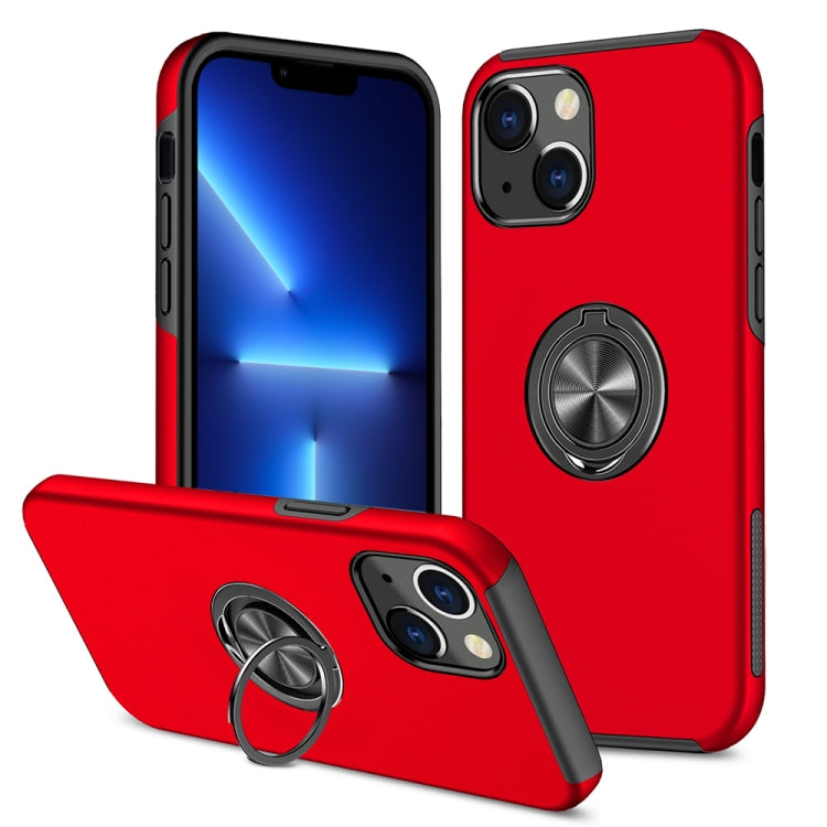 PC + TPU Shockproof Magnetic Protective Case with Invisible Ring Holder, For iPhone 13 mini, For iPhone 13, For iPhone 13 Pro