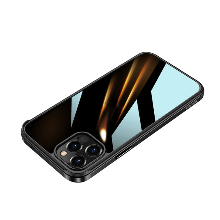 SULADA Shockproof Aviation Aluminum Metal Frame + Nano Glass + TPU Protective Case, For iPhone 12 Pro, For iPhone 12 Pro Max, For iPhone 11 Pro Max, For iPhone XS / X