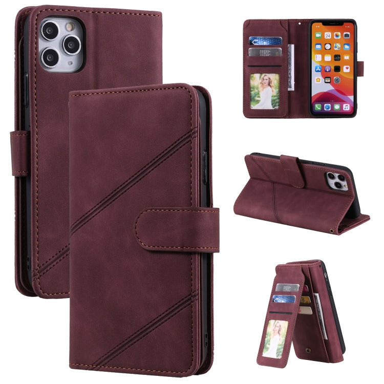 Skin Feel Business Horizontal Flip PU Leather Case with Holder & Multi-Card Slots & Wallet & Lanyard & Photo Frame, For iPhone 11, For iPhone 11 Pro, For iPhone 11 Pro Max, For iPhone 12 mini