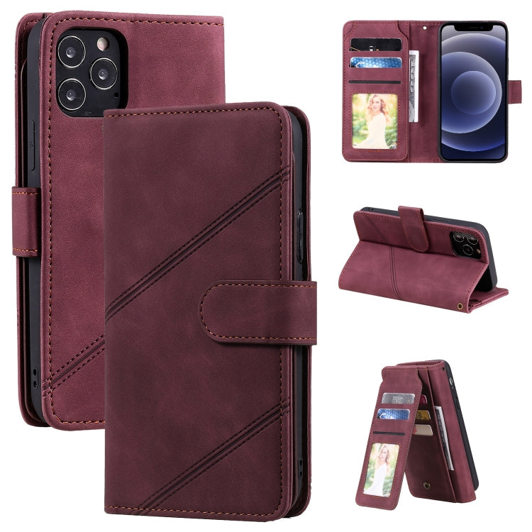Skin Feel Business Horizontal Flip PU Leather Case with Holder & Multi-Card Slots & Wallet & Lanyard & Photo Frame, For iPhone 11, For iPhone 11 Pro, For iPhone 11 Pro Max, For iPhone 12 mini