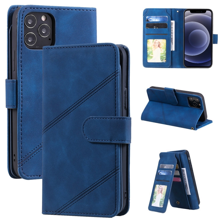 Skin Feel Business Horizontal Flip PU Leather Case with Holder & Multi-Card Slots & Wallet & Lanyard & Photo Frame, For iPhone 11, For iPhone 11 Pro, For iPhone 11 Pro Max, For iPhone 12 mini