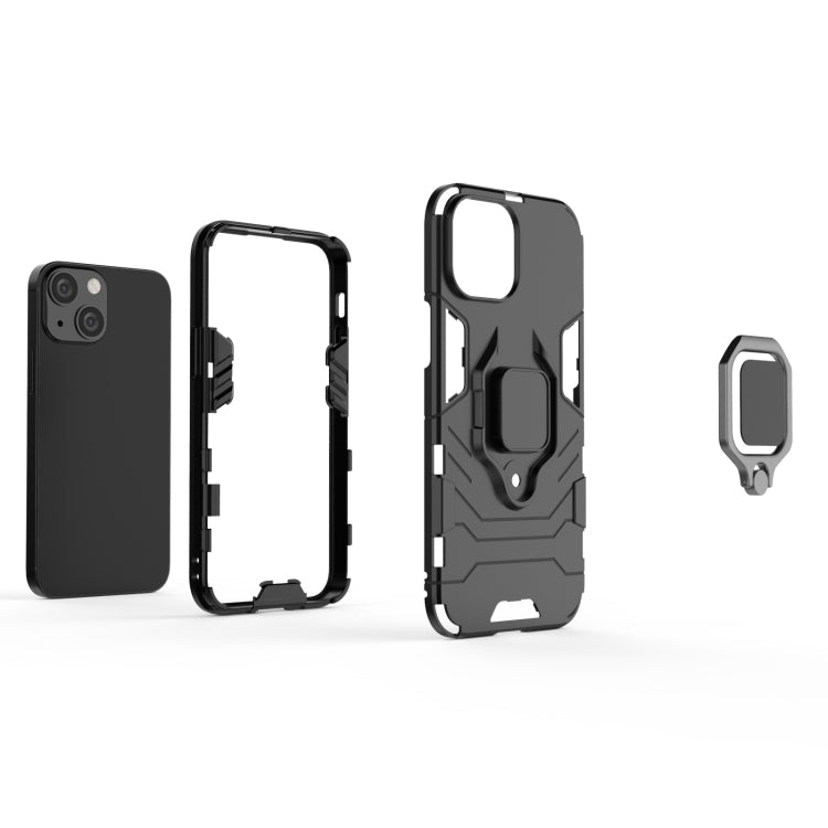 Shockproof PC + TPU Protective Case with Magnetic Ring Holder, For iPhone 13 mini, For iPhone 13, For iPhone 13 Pro, For iPhone 13 Pro Max