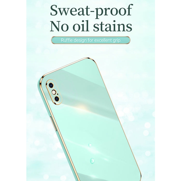 XINLI Straight Edge 6D Electroplate TPU Phone Case, For iPhone X, For iPhone XR, For iPhone XS