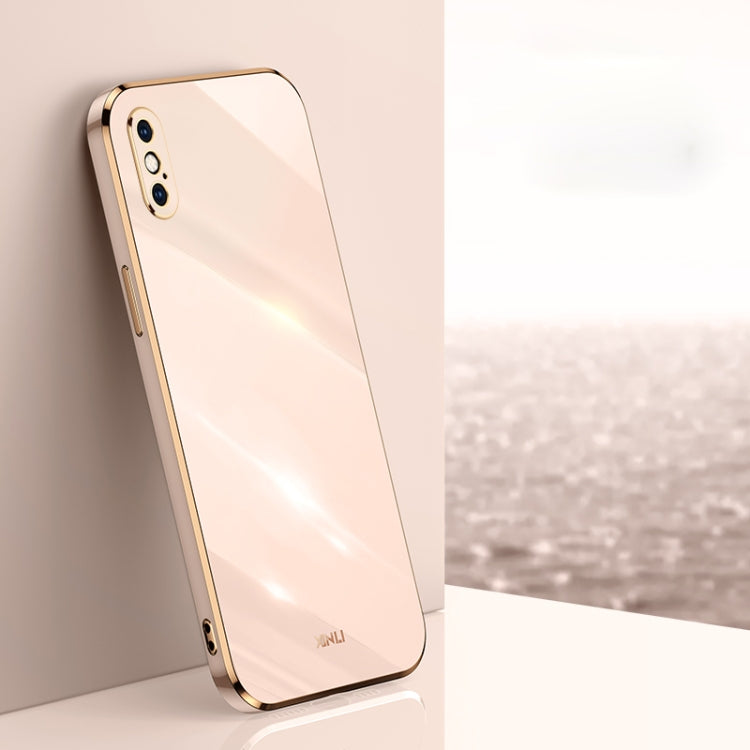 XINLI Straight Edge 6D Electroplate TPU Phone Case, For iPhone X, For iPhone XR, For iPhone XS