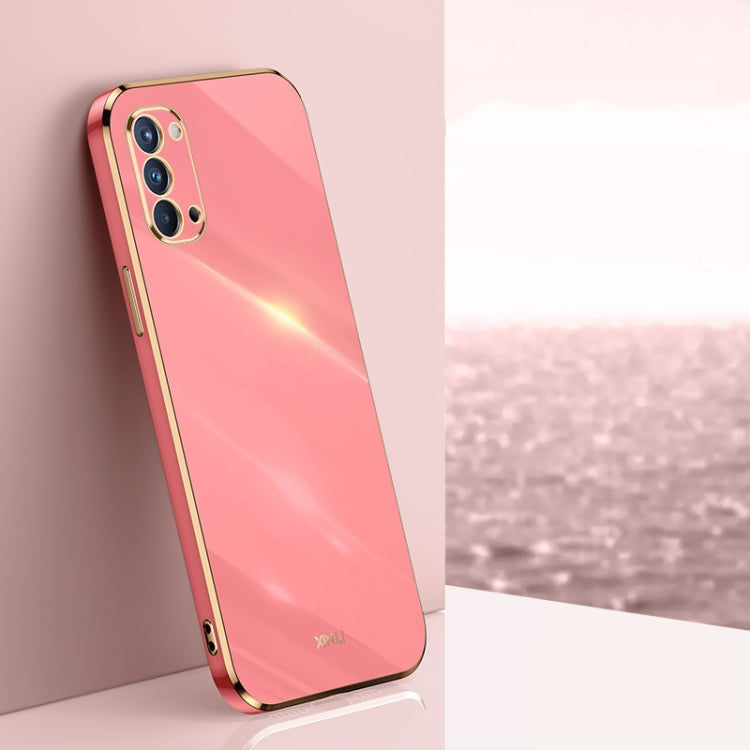 XINLI Straight Edge 6D Electroplate TPU Phone Case, For OPPO Find X3 Pro, For OPPO K9, For OPPO Reno4