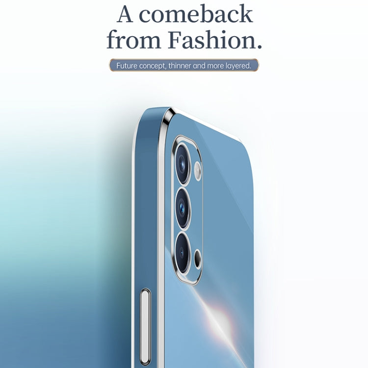 XINLI Straight Edge 6D Electroplate TPU Phone Case, For OPPO Reno4 Pro, For OPPO Reno4 SE, For OPPO Reno5 4G