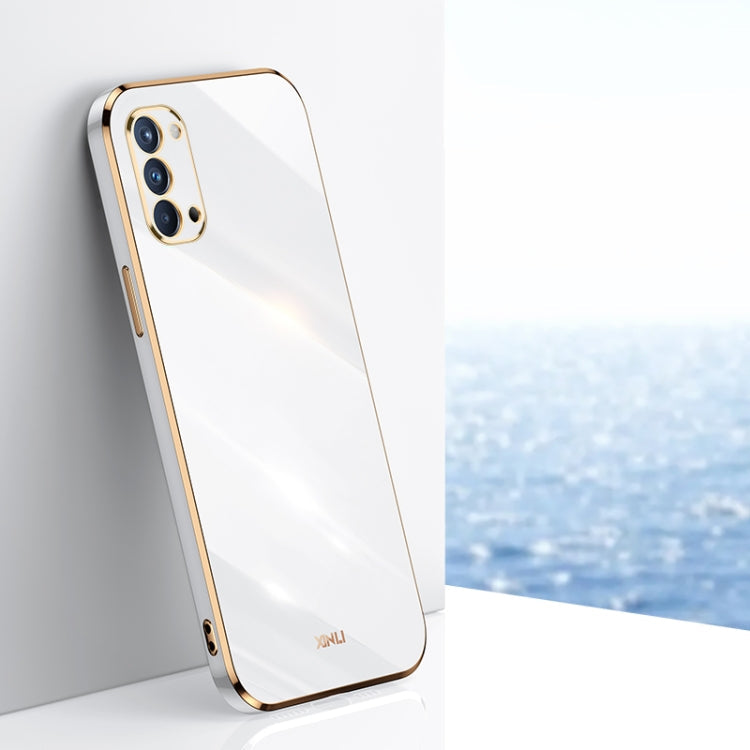 XINLI Straight Edge 6D Electroplate TPU Phone Case, For OPPO Reno4 Pro, For OPPO Reno4 SE, For OPPO Reno5 4G