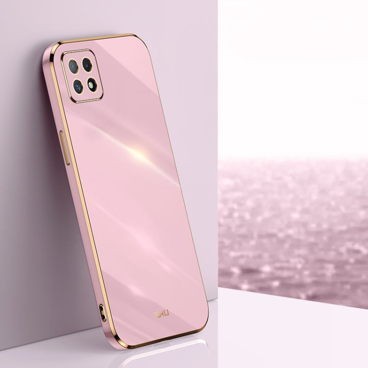 XINLI Straight Edge 6D Electroplate TPU Phone Case, For OPPO Reno4 Pro, For OPPO Reno4 SE, For OPPO Reno5 4G