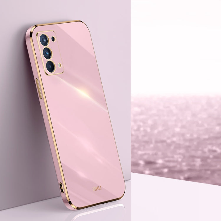 XINLI Straight Edge 6D Electroplate TPU Phone Case, For OPPO Reno4 Pro, For OPPO Reno4 SE, For OPPO Reno5 4G