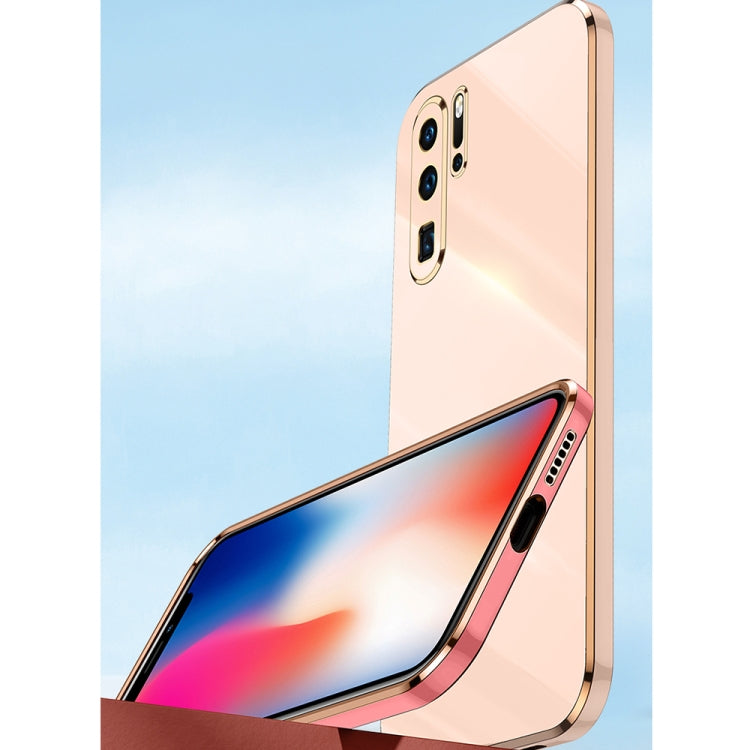 XINLI Straight Edge 6D Electroplate TPU Phone Case with Ring Holder, For Huawei P30, For Huawei P30 Pro, For Huawei P30 Lite