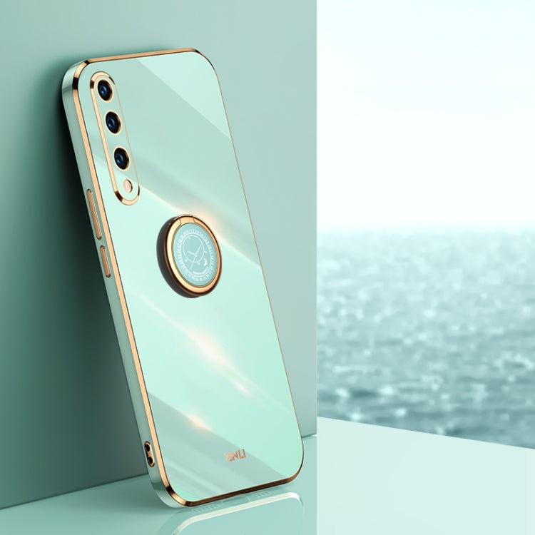 XINLI Straight Edge 6D Electroplate TPU Phone Case with Ring Holder, For Honor 20 Pro, For Honor 20 Lite, For Honor 30