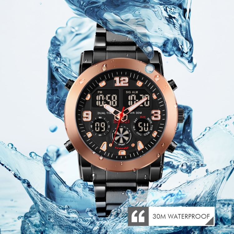 SKMEI 1642 Three-time Display Luminous Electronic Watch, Support Alarm Clock