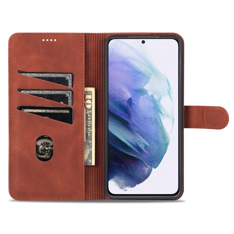 AZNS Skin Feel Calf Texture Horizontal Flip Leather Case with Card Slots & Holder & Wallet, For Samsung Galaxy S21 5G, For Samsung Galaxy S21 FE 5G, For Samsung Galaxy S21 Ultra 5G, For Samsung Galaxy S21+ 5G