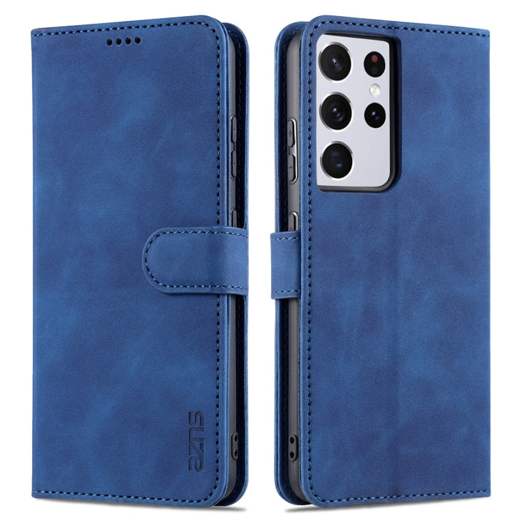 AZNS Skin Feel Calf Texture Horizontal Flip Leather Case with Card Slots & Holder & Wallet, For Samsung Galaxy S21 5G, For Samsung Galaxy S21 FE 5G, For Samsung Galaxy S21 Ultra 5G, For Samsung Galaxy S21+ 5G