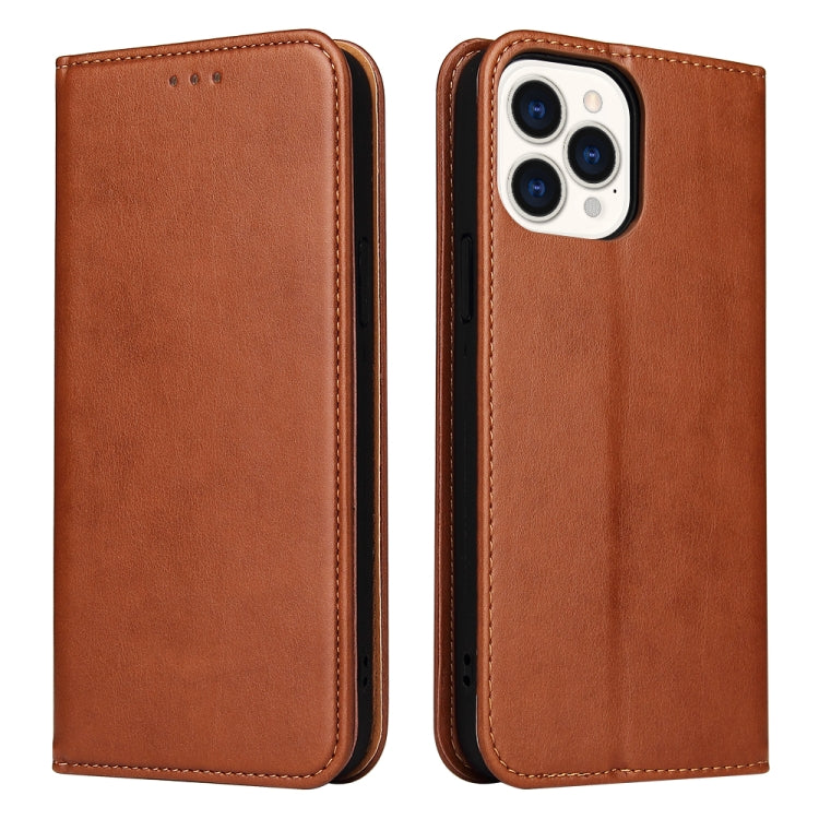 Fierre Shann PU Leather Texture Horizontal Flip Leather Case with Holder & Card Slots & Wallet, For iPhone 13 Pro, For iPhone 13 Pro Max, For iPhone 13 mini, For iPhone 13