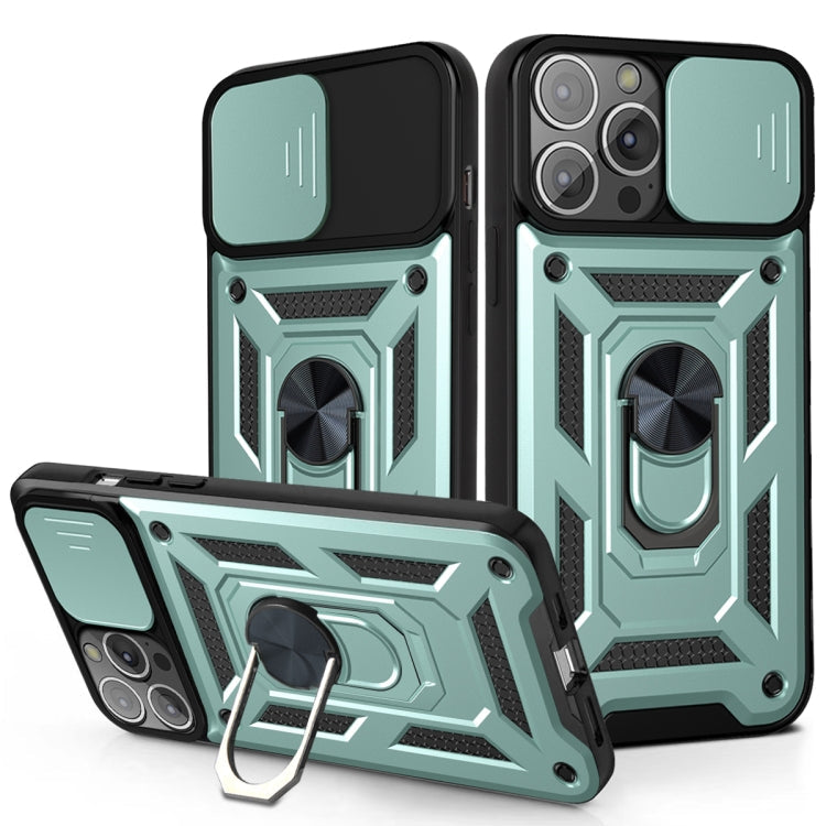 Sliding Camera Cover Design TPU+PC Protective Case, For iPhone 13 Pro Max