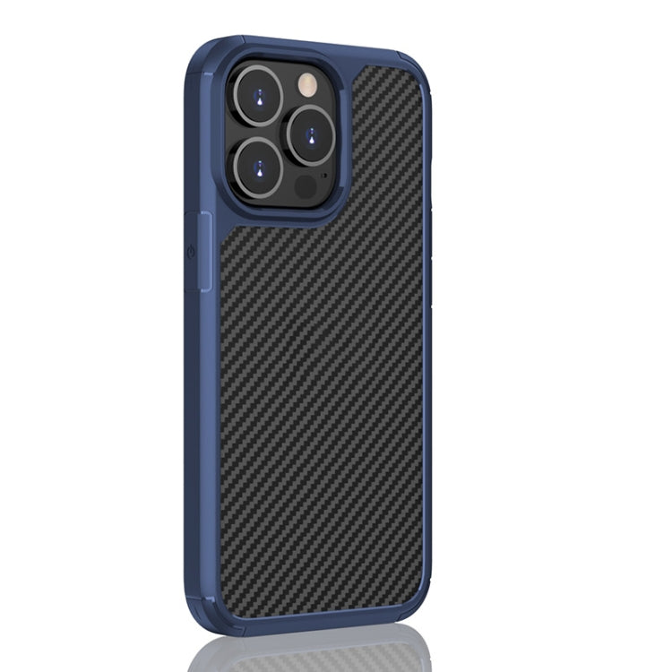 Pioneer Carbon Fiber Texture Shockproof TPU + PC Case, For iPhone 13 mini, For iPhone 13 Pro, For iPhone 13 Pro Max