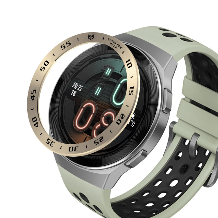 For Huawei Watch GT2e Smart Watch Stainless Steel Bezel Ring, A Version Time, E Version Speed