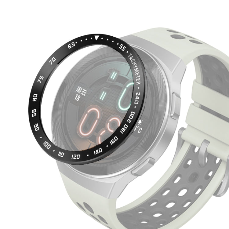 For Huawei Watch GT2e Smart Watch Stainless Steel Bezel Ring, A Version Time, E Version Speed