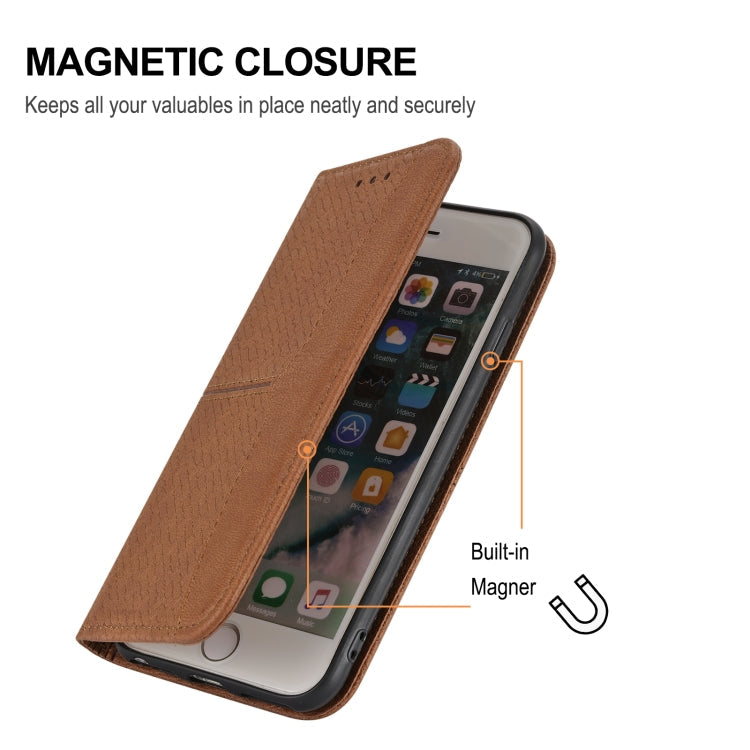 Woven Texture Stitching Magnetic Horizontal Flip PU Leather Case with Holder & Card Slots & Wallet & Lanyard, For Honor 50 SE