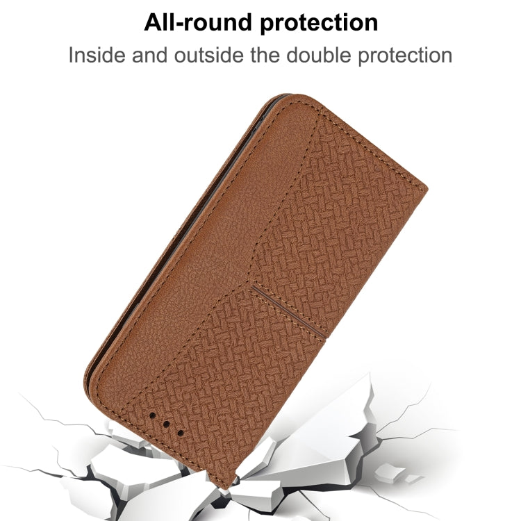 Woven Texture Stitching Magnetic Horizontal Flip PU Leather Case with Holder & Card Slots & Wallet & Lanyard, For Honor 50 SE