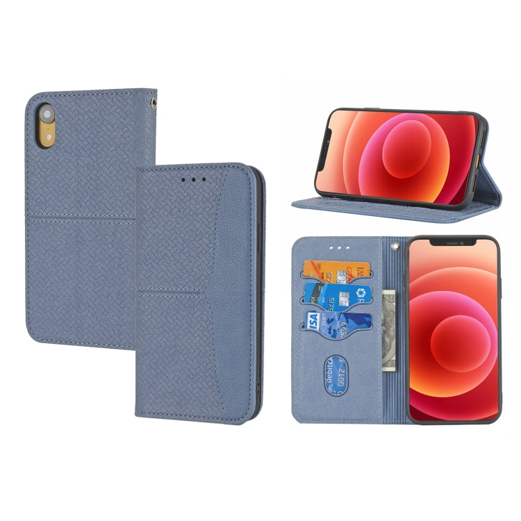 Woven Texture Stitching Magnetic Horizontal Flip PU Leather Case with Holder & Card Slots & Wallet & Lanyard, For iPhone X / XS, For iPhone XS Max