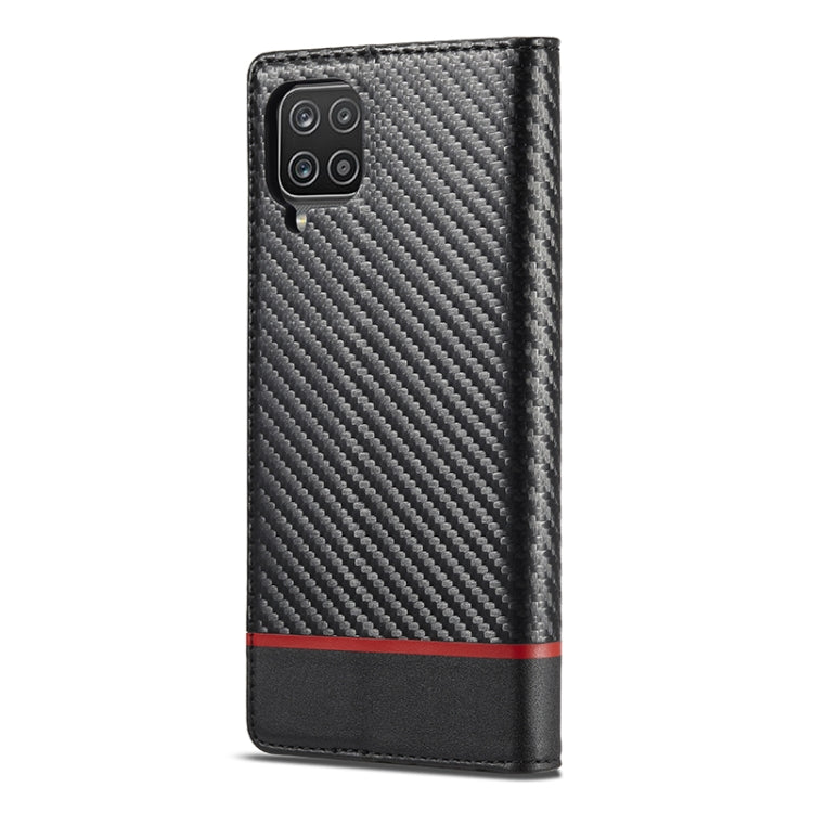 LC.IMEEKE Carbon Fiber PU + TPU Horizontal Flip Leather Case with Holder & Card Slot & Wallet, For Samsung Galaxy A12 5G, For Samsung Galaxy A22 4G, For Samsung Galaxy A22 5G, For Samsung Galaxy A32 4G, For Samsung Galaxy A51 4G / M40s...