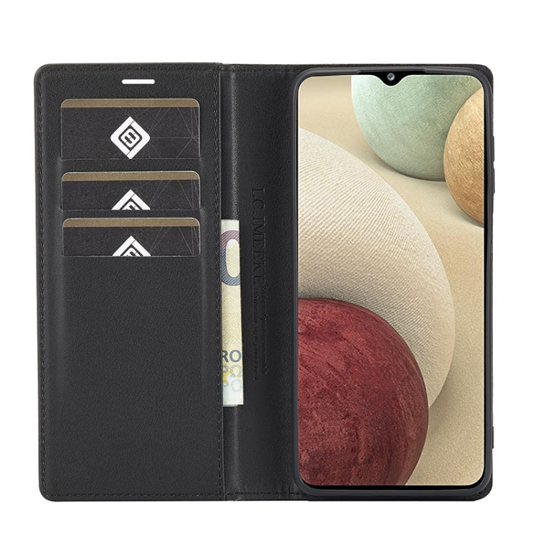 LC.IMEEKE Carbon Fiber PU + TPU Horizontal Flip Leather Case with Holder & Card Slot & Wallet, For Samsung Galaxy A12 5G, For Samsung Galaxy A22 4G, For Samsung Galaxy A22 5G, For Samsung Galaxy A32 4G, For Samsung Galaxy A51 4G / M40s...