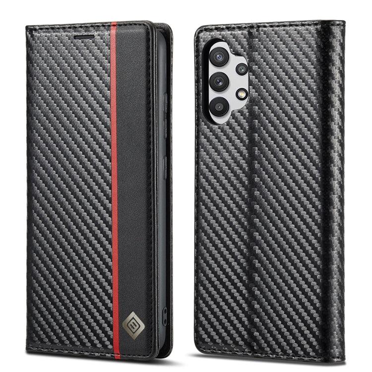 LC.IMEEKE Carbon Fiber PU + TPU Horizontal Flip Leather Case with Holder & Card Slot & Wallet, For Samsung Galaxy A12 5G, For Samsung Galaxy A22 4G, For Samsung Galaxy A22 5G, For Samsung Galaxy A32 4G, For Samsung Galaxy A51 4G / M40s...