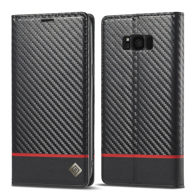 LC.IMEEKE Carbon Fiber PU + TPU Horizontal Flip Leather Case with Holder & Card Slot & Wallet, For Samsung Galaxy A12 5G, For Samsung Galaxy A22 4G, For Samsung Galaxy A22 5G, For Samsung Galaxy A32 4G, For Samsung Galaxy A51 4G / M40s...