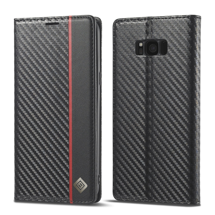 LC.IMEEKE Carbon Fiber PU + TPU Horizontal Flip Leather Case with Holder & Card Slot & Wallet, For Samsung Galaxy A12 5G, For Samsung Galaxy A22 4G, For Samsung Galaxy A22 5G, For Samsung Galaxy A32 4G, For Samsung Galaxy A51 4G / M40s...