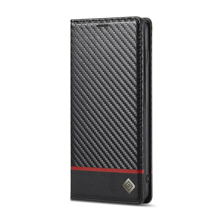LC.IMEEKE Carbon Fiber PU + TPU Horizontal Flip Leather Case with Holder & Card Slot & Wallet, For Samsung Galaxy S10, For Samsung Galaxy S10+, For Samsung Galaxy S20, For Samsung Galaxy S20+, For Samsung Galaxy S20 FE, For Samsung Galaxy S21 5G...