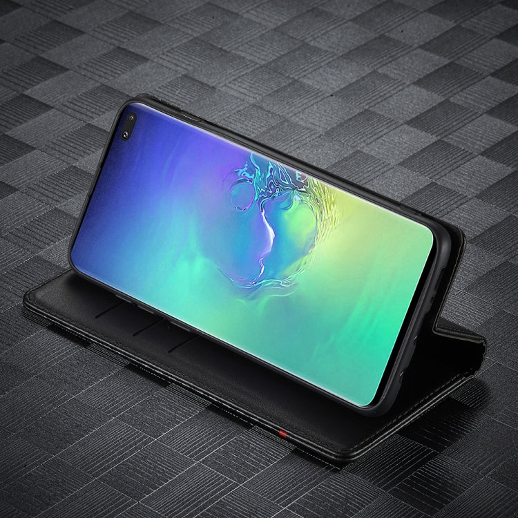 LC.IMEEKE Carbon Fiber PU + TPU Horizontal Flip Leather Case with Holder & Card Slot & Wallet, For Samsung Galaxy S10, For Samsung Galaxy S10+, For Samsung Galaxy S20, For Samsung Galaxy S20+, For Samsung Galaxy S20 FE, For Samsung Galaxy S21 5G...
