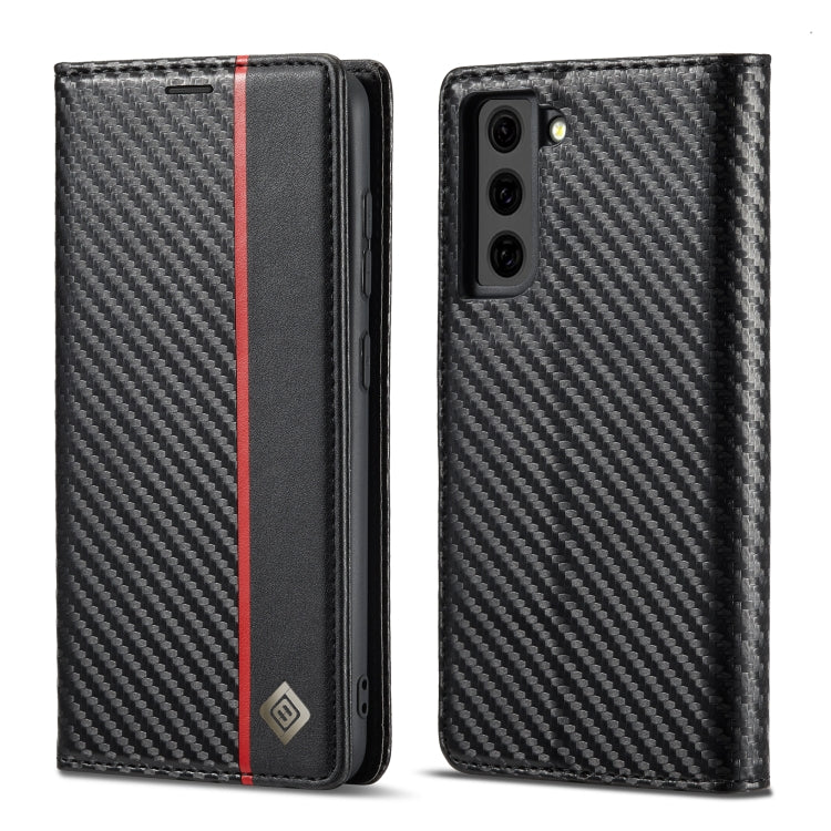 LC.IMEEKE Carbon Fiber PU + TPU Horizontal Flip Leather Case with Holder & Card Slot & Wallet, For Samsung Galaxy S10, For Samsung Galaxy S10+, For Samsung Galaxy S20, For Samsung Galaxy S20+, For Samsung Galaxy S20 FE, For Samsung Galaxy S21 5G...