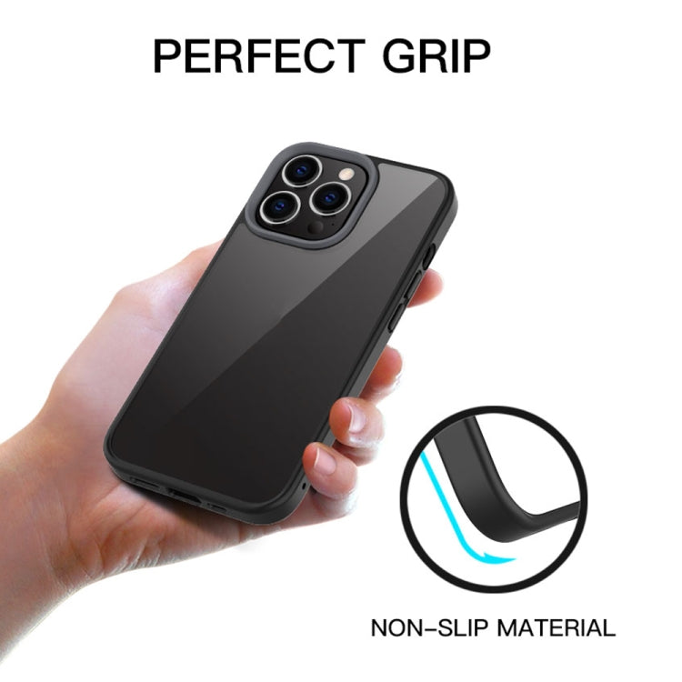 Ming Shield Hybrid Frosted Transparent PC + TPU Scratchproof Shockproof Case, For iPhone 13 Pro Max