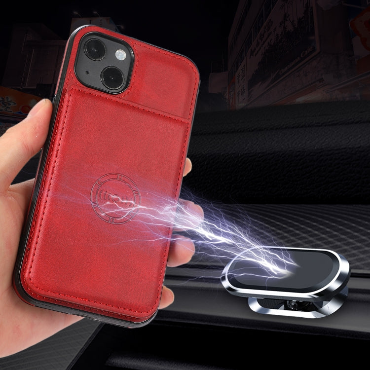 Calf Texture Magnetic Card Bag PU Shockproof Case with Holder & Card Slot, For iPhone 13 mini, For iPhone 13, For iPhone 13 Pro, For iPhone 13 Pro Max