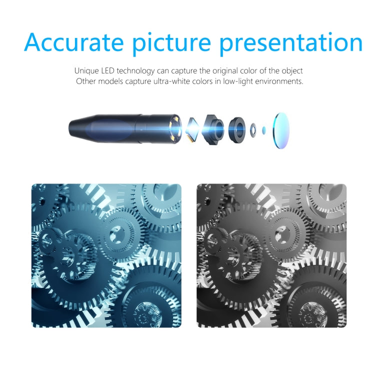 P90 11mm 4.5 inch HD 500W Autofocus Camera Endoscope Portable Waterproof Industrial Pipe Endoscope,, Hard Cable Length: 2m, Hard Cable Length: 5m, Hard Cable Length: 10m