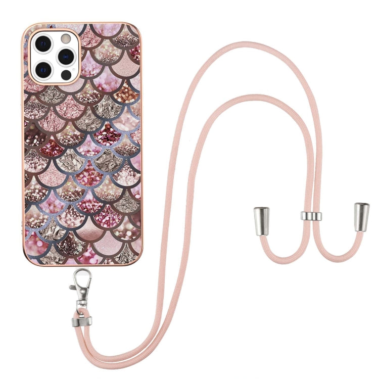 Electroplating Pattern IMD TPU Shockproof Case with Neck Lanyard, For iPhone 12 mini, For iPhone 12 / 12 Pro, For iPhone 12 Pro Max, For iPhone 11