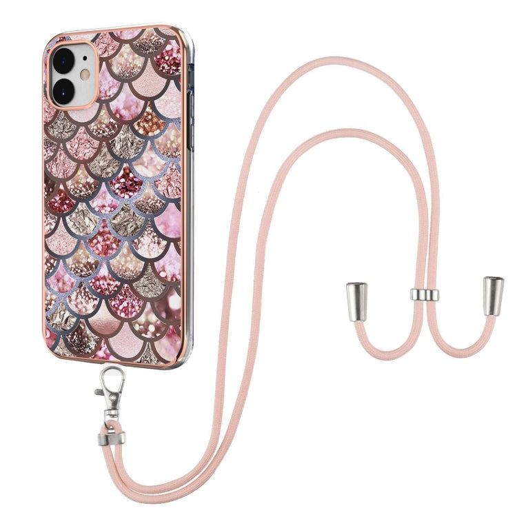 Electroplating Pattern IMD TPU Shockproof Case with Neck Lanyard, For iPhone 12 mini, For iPhone 12 / 12 Pro, For iPhone 12 Pro Max, For iPhone 11