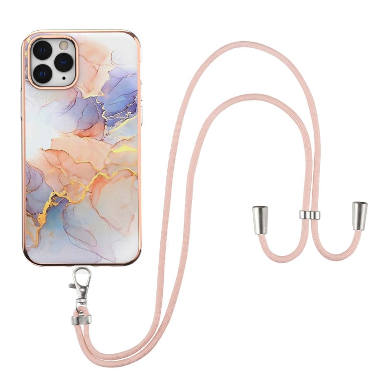 Electroplating Pattern IMD TPU Shockproof Case with Neck Lanyard, For iPhone 11 Pro, For iPhone 11 Pro Max, For iPhone XS / X, For iPhone XR