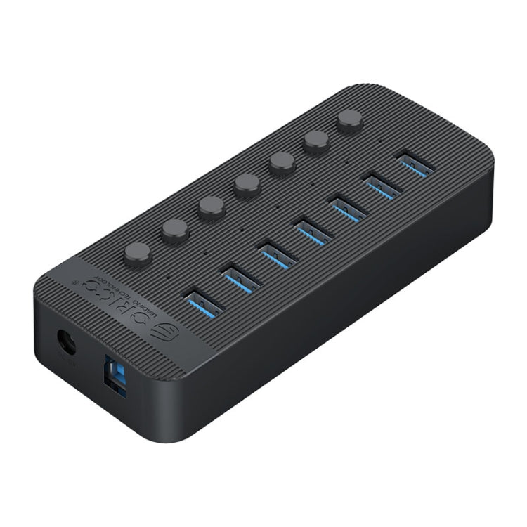 ORICO CT2U3-7AB-WH 7 In 1 Plastic Stripes Multi-Port USB HUB with Individual Switches,, CT2U3-7AB-BK UK Plug, CT2U3-7AB-WH UK Plug, CT2U3-7AB-BK EU Plug, CT2U3-7AB-WH EU Plug, CT2U3-7AB-BK AU Plug, CT2U3-7AB-WH AU Plug