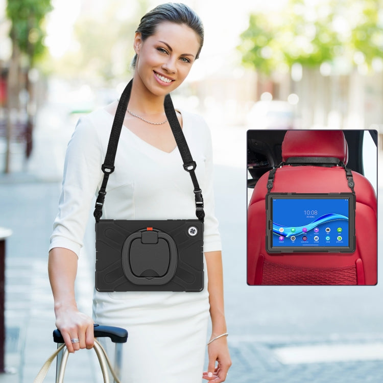 Silicone + PC Protective Case with Holder & Shoulder Strap, For Lenovo Tab M10 HD 2020 X306X/F, For Lenovo Tab M10 Plus, For Lenovo XiaoXin Pad 11 / Pad 11 Plus 2021 / Pad 2022, For Samsung Galaxy Tab Active Pro / 4 Pro / 5 Pro                         ...