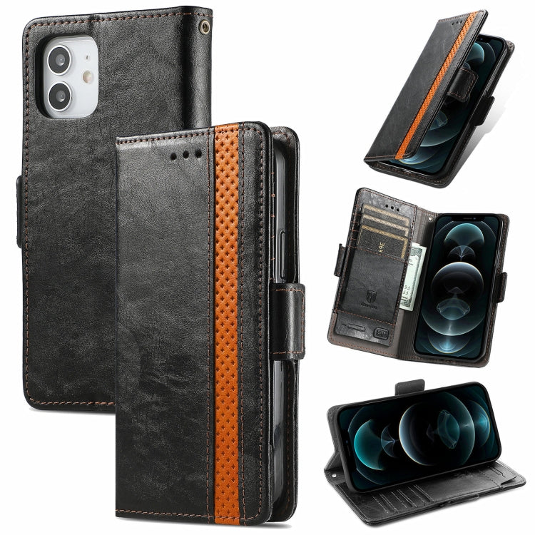 CaseNeo Business Splicing Dual Magnetic Buckle Horizontal Flip PU Leather Case with Holder & Card Slots & Wallet, For iPhone 6, For iPhone 7 / 8 / SE(2020), For iPhone 13, For iPhone 13 Pro Max