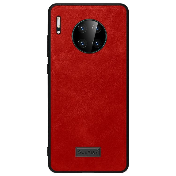 SULADA Shockproof TPU + Handmade Leather Protective Case, For Huawi Mate 30, For Huawi Mate 30 Pro, For Galaxy Note 10+