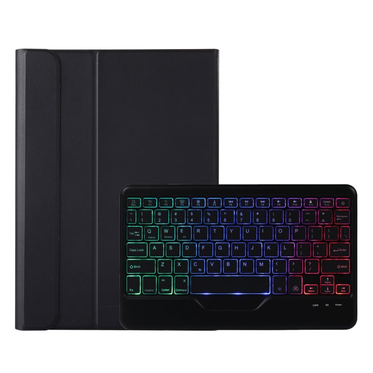 AN05BS Ultra-thin Tri-color Backlight Detachable Lambskin Texture TPU Bluetooth Keyboard Leather Case with Holder For Xiaomi Pad 5 / 5 Pro, A0N5BS