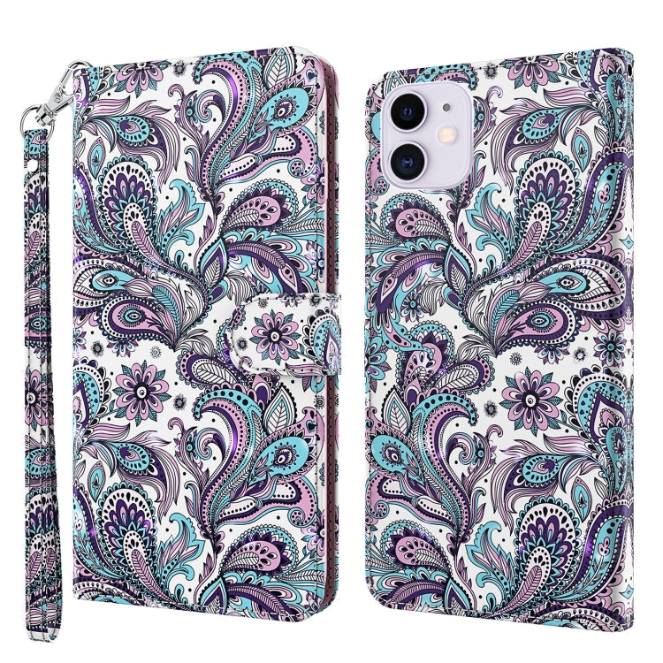 3D Painting Pattern Horizontal Flip TPU + PU Leather Case with Holder & Card Slots & Wallet, For iPhone 13 Pro, For iPhone 13 Pro Max